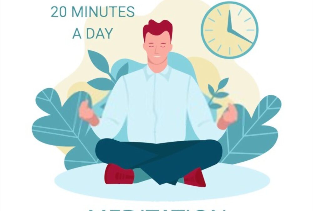 Hombre trata de meditar más tiempo