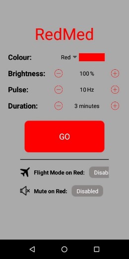 App para meditar con la luz roja
